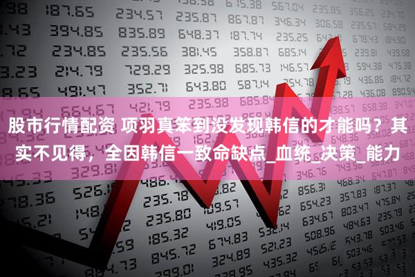 股市行情配资 项羽真笨到没发现韩信的才能吗？其实不见得，全因韩信一致命缺点_血统_决策_能力